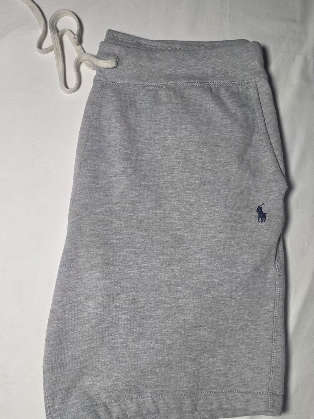 Ralph Lauren Mens Gray Cotton-Blend Drawstring Shorts - Picture 3 of 8